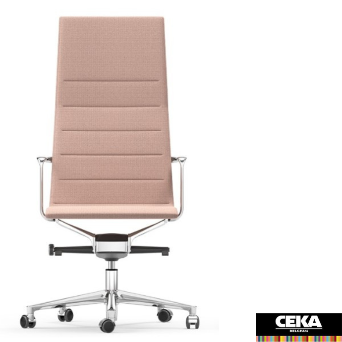 Fauteuil de direction VALEA Management ICF aluminium polu