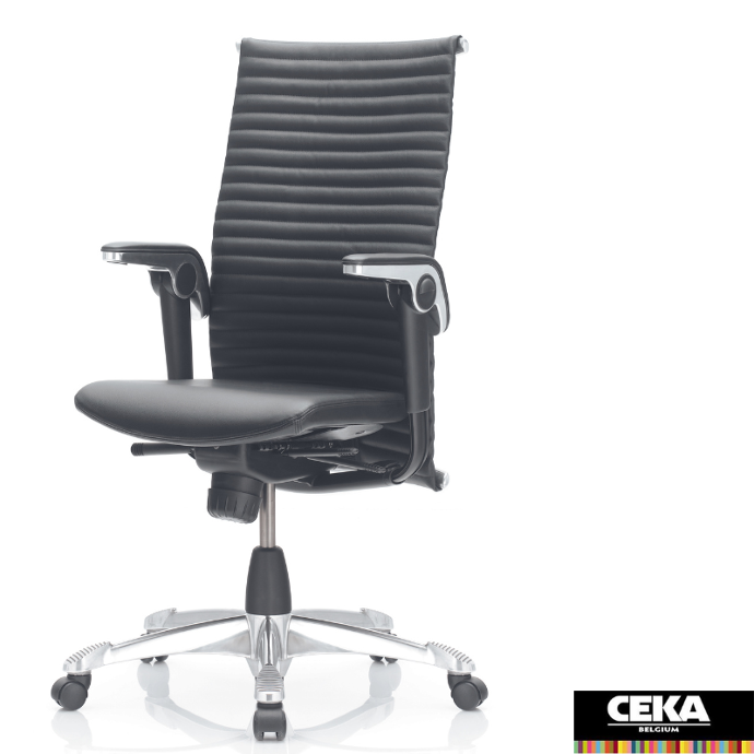 Fauteuil de direction cuir noir HAG Excellence