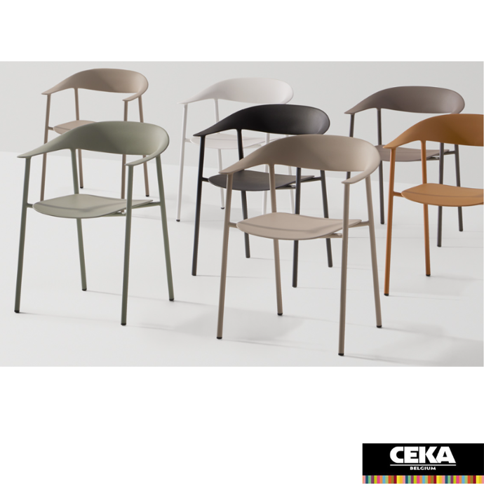 Pedrali Arum chaise de cafétaria et d'extérieur