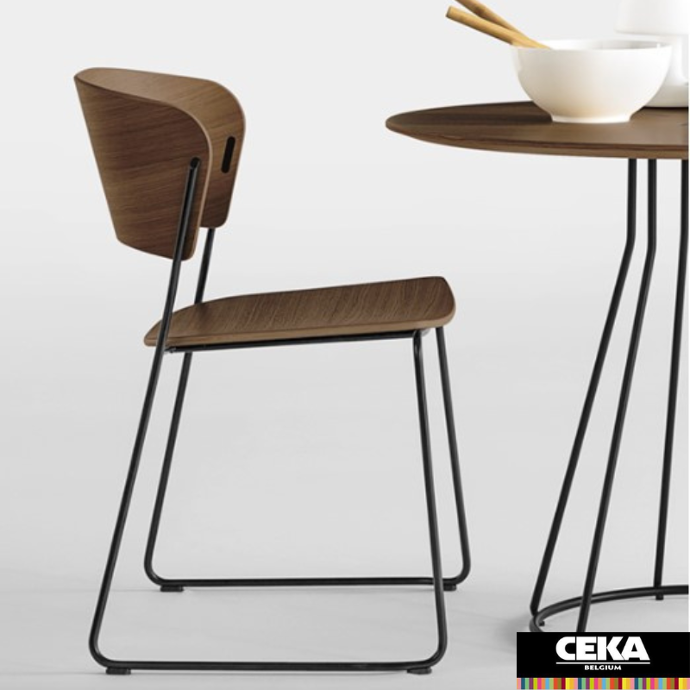 chaise arc dossier en bois