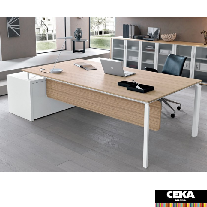 bureau direction anyware management martex placage décor bois verre