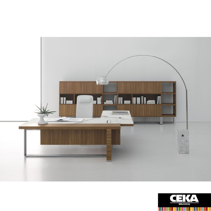 bureau direction décor bois