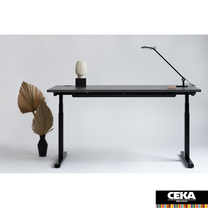 bureau assis-debout noir