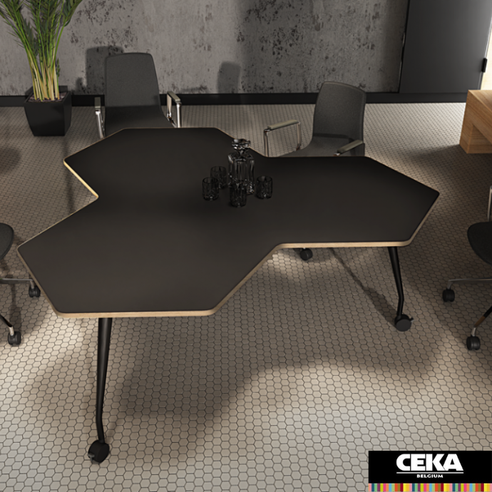 table réunion géometric sirio 3 pieds