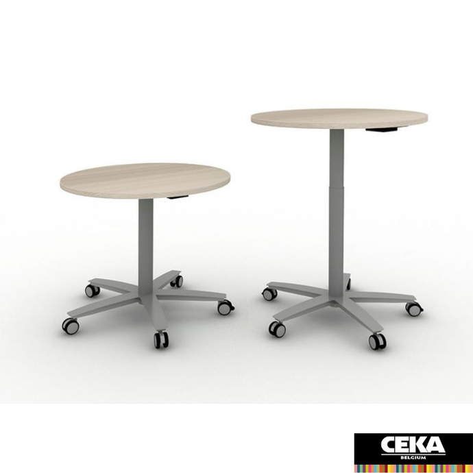 table haute ajustable en hauteur roulettes pieds étoile lift à gaz