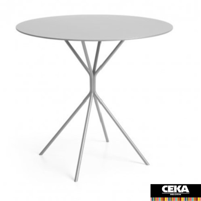 table cafétéria chic RH20 pied 4 branches plateau rond