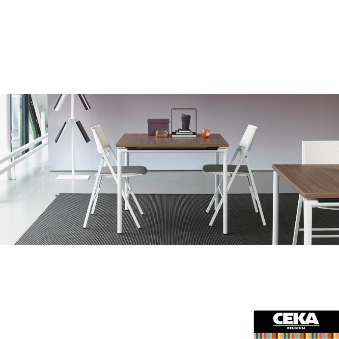 table cafétéria lacrosse casala pieds rond carré pliants