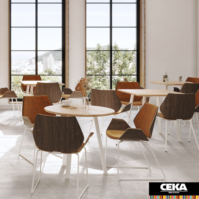 table cafétéria metro casala plateau rond carré rectangle 3 pieds 4 pieds