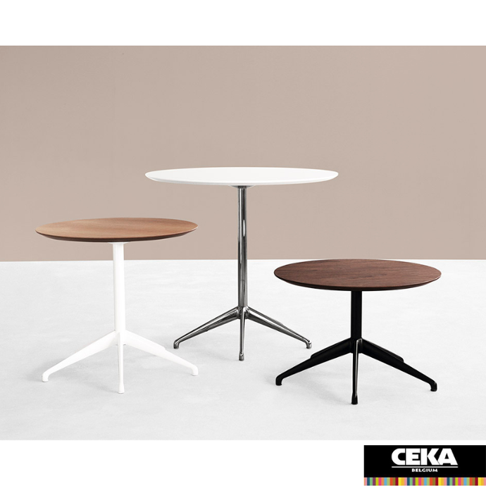 table basse d'appoint marea stua 3 hauteurs plateau bois mélamine et fenix