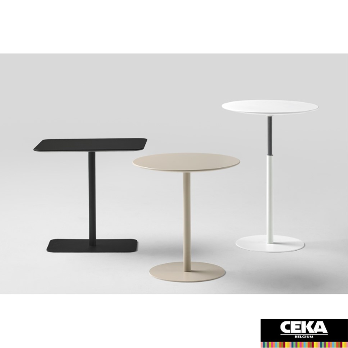 table basse d'appoint nume inclass carré ronde ajustable hauteur