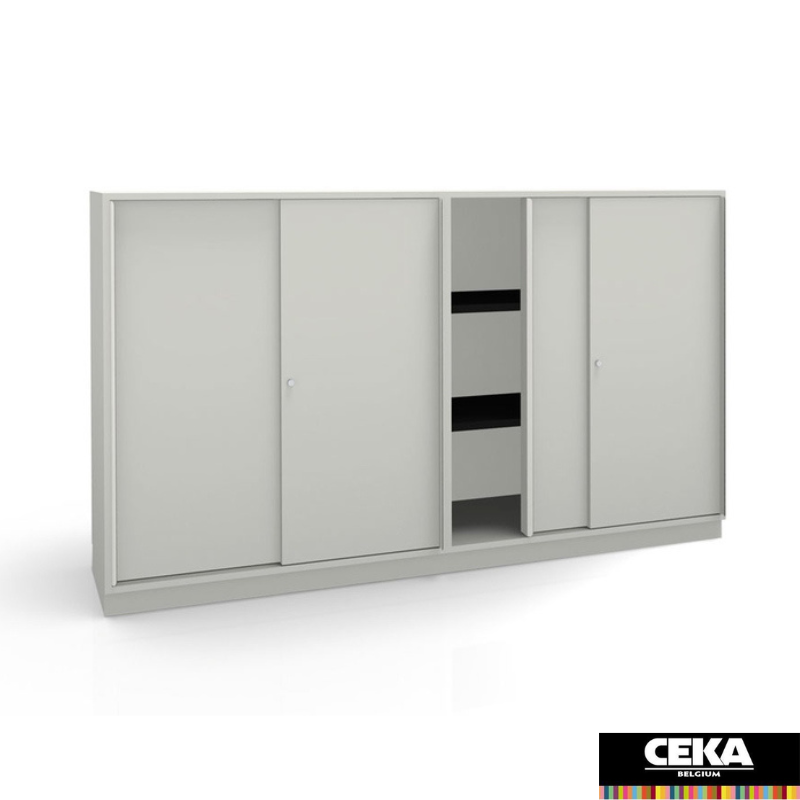 armoire solutions de classement combinéo ceka portes coulissantes