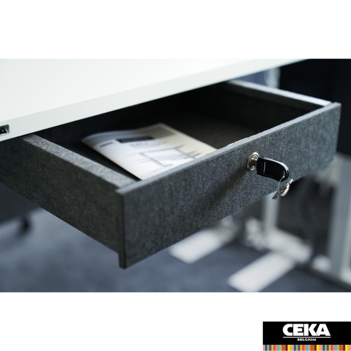 Caissons de rangement sous bureau neotex fermeture à clés ceka 