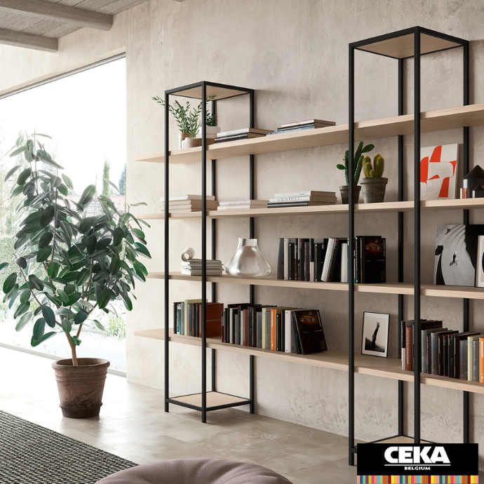 étagères et rangements design biblos martex bois métal