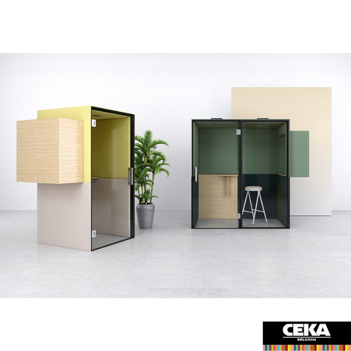 Cabine acoustique boston phone booth 1 2 casala tissu