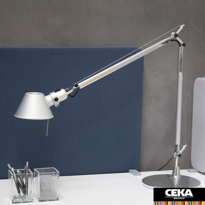 lampes de bureau luminaire suspension tolomeo table artemide silver argent LED ampoule économique