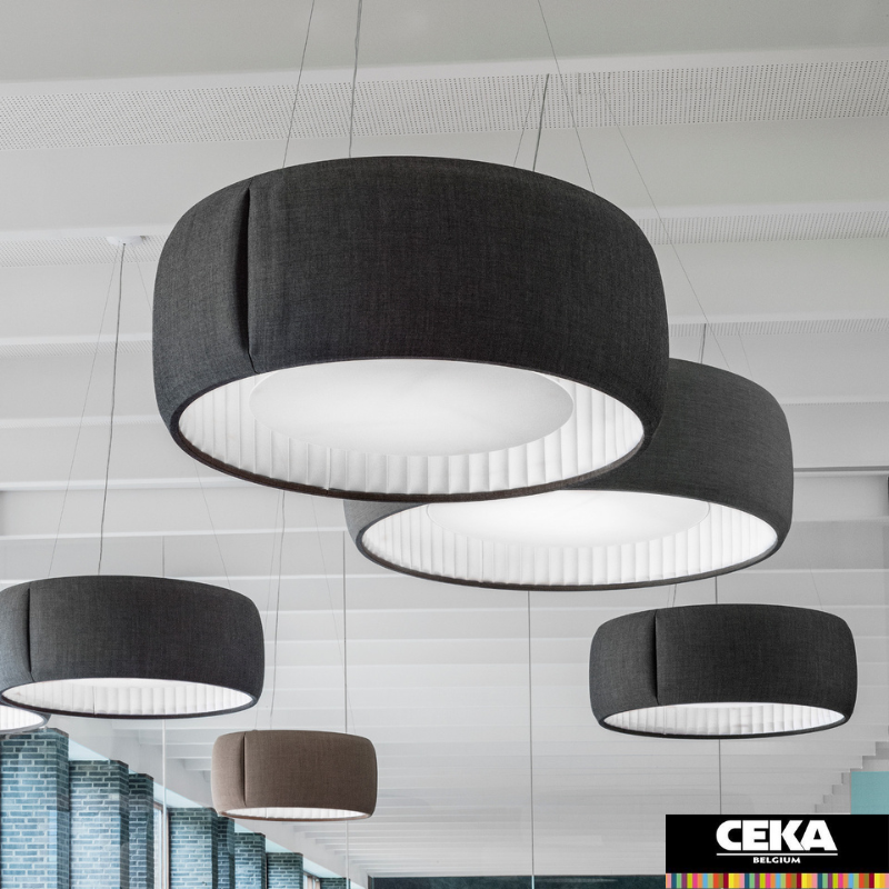 lampes de bureau luminaire suspension silenzio luceplan acoustique 