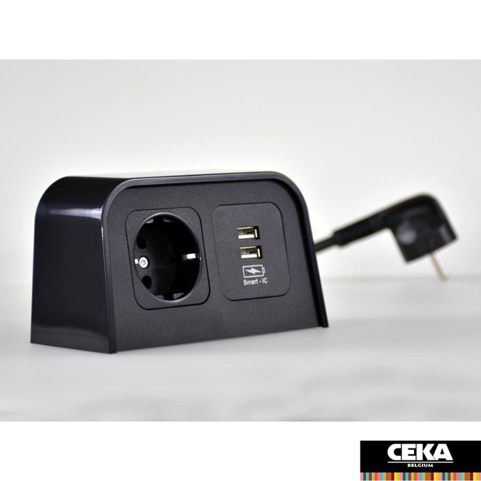 boitier de connexion netbox juke blanc noir couleurs power usb-c
