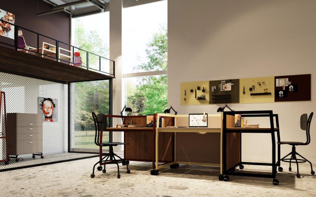 Wariant - bureau panneau mobile