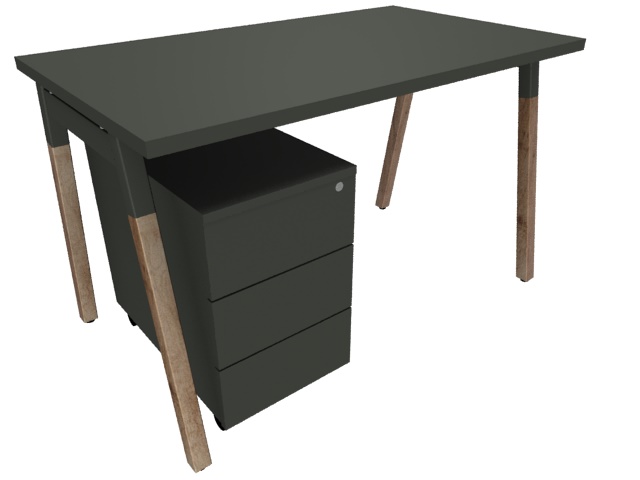 [BOW22 ANTHRACITE + KKT110 ANTH + SG12] O- WOOD Ensemble Télétravail